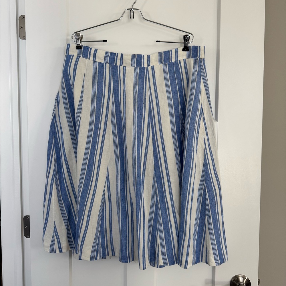 Boden Striped Women's Linen Skirt